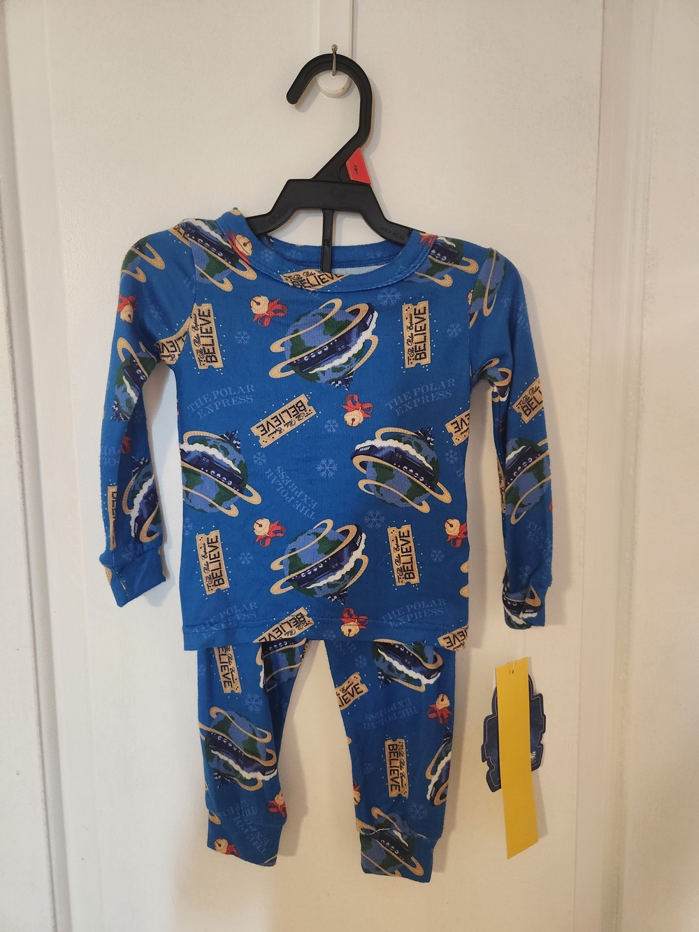 Kids Blue Polar Express™ Themed Pajama Set - Blue